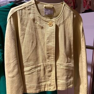Aritzia. Bright yellow bomber jacket. Small to medium 8-10